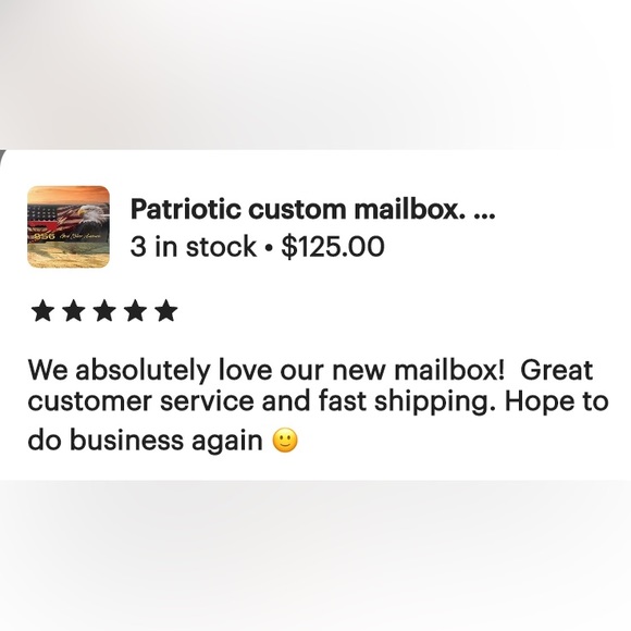 Patriotic Custom Mailboxes. Add your name & address optional. Trusted seller. - Picture 7 of 8